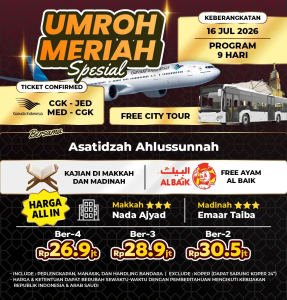 Umroh Meriah Spesial 16 Juli
