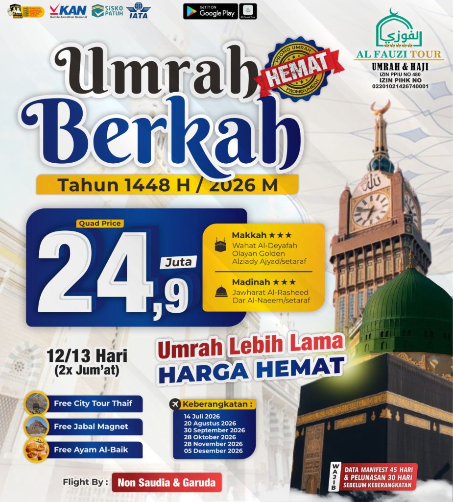 Umroh Berkah Lebih Murah Al Fauzi Tour